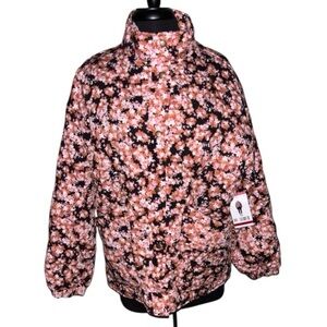 Quilted Twill Floral Jacket, RT $149, P:23.5”, L:25.5”